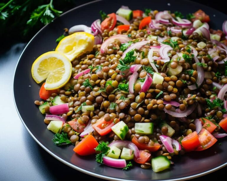 Salade de lentilles libanaise